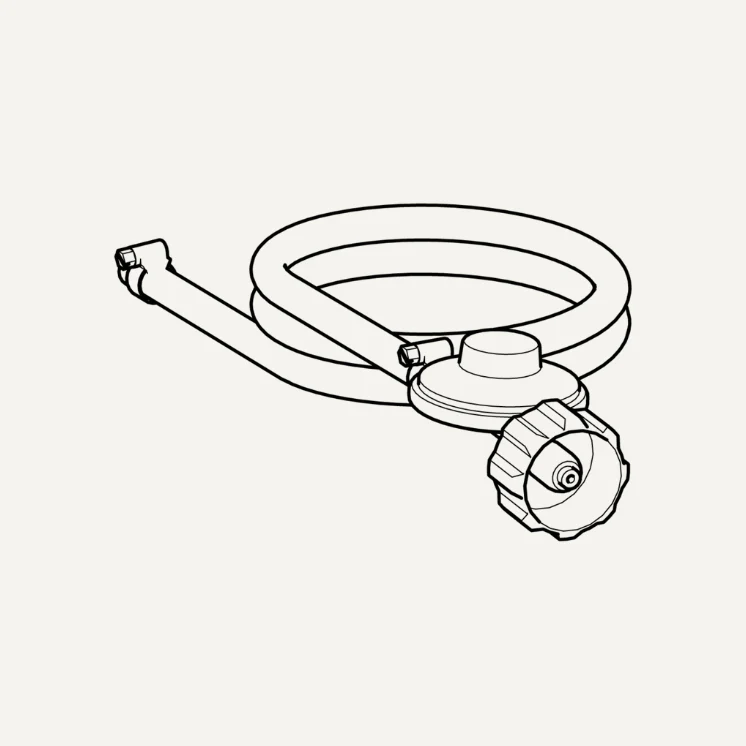 Dome Gen 2 Series Gas Regulator and Hose - US